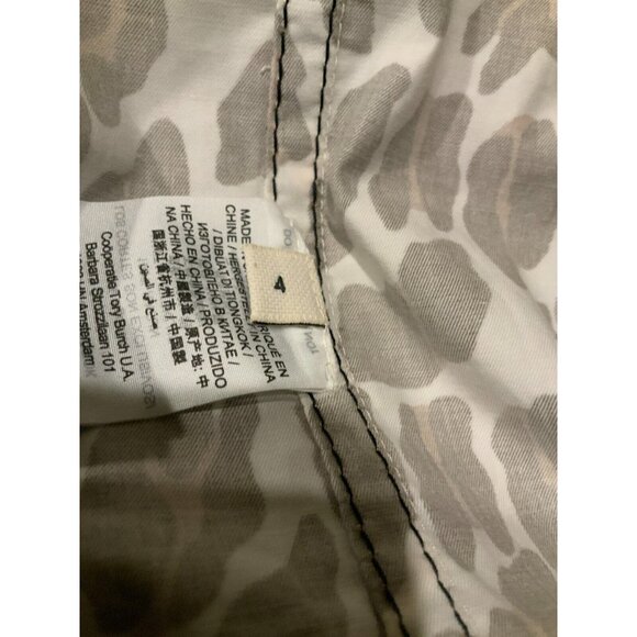 Tory Burch Brown Animal Leopard Print Reva Collared Shirt Dress, Size 4 - Picture 10 of 10